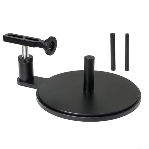 Reifenkleber-Werkzeug für ferngesteuerte Kletter-LKW mit multidirektionalem Reifenhautdrehen, Rollenpress-Anpassung und austauschbaren Mittelsäulen für verschiedene Blendengrößen (schwarz) von Honseadek