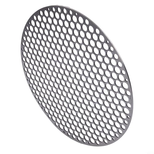 Robuste runde Grillmatte aus Edelstahl für verbessertes Grillerlebnis und Lebensmittelsicherheit (18 cm) von Honseadek