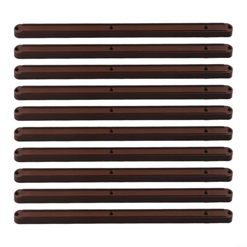 Schubladenschienen Set mit 10 Kunststoffschienen für Wohnschränke mit leisem Betrieb (Braun-298mm) von Honseadek
