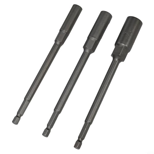 Sechskantmutter-Schraubendreher-Bit-Set für Schraubenschlüssel, 150 mm Verlängerungshülse mit 8 mm, 10 mm, 12 mm Größen für DIY-Projekte von Honseadek