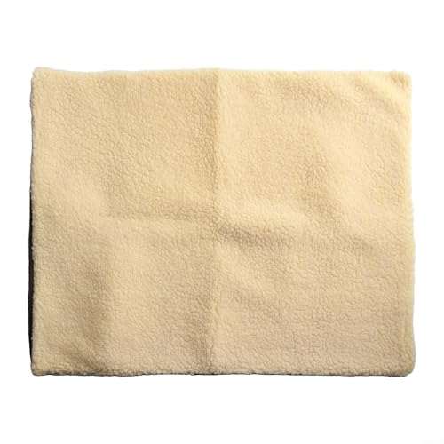Selbstheizendes Katzenbett, beheizte Katzendecke, selbstwärmend, 60 x 45 cm, Thermo-Haustiermatte, Decke für drinnen und draußen, extra warmes Kätzchen-Pad (Beige) von Honseadek