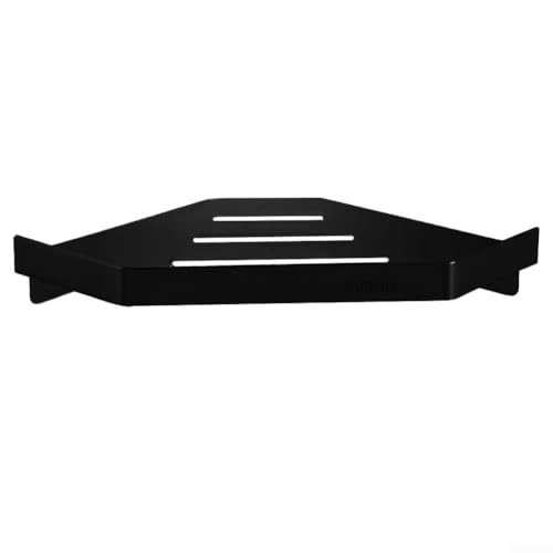 Stabiles dreieckiges Regal aus 304 Edelstahl, für Eckräume in Umgebungen (schwarz) von Honseadek