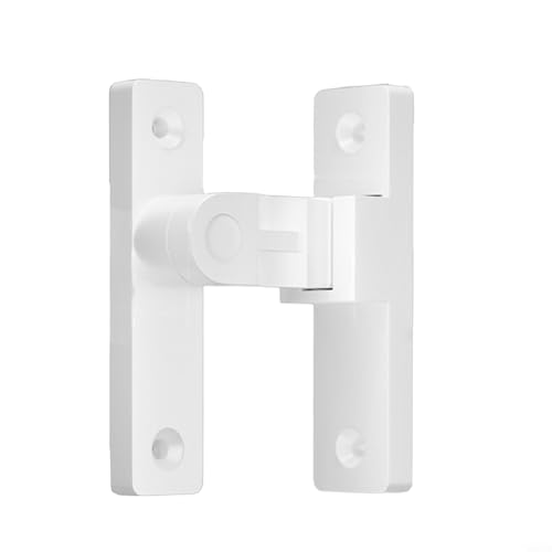 Türriegel aus Zinklegierung für Badezimmer und Innenbereich, klassisches Design, Schiebetürriegel für zusätzlichen Schutz (weiß) von Honseadek