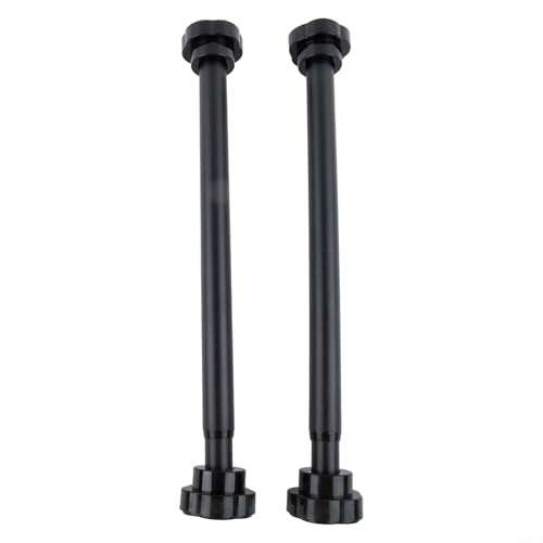 Unterbau-Spülbeckenhalterungs-Set, 2 Stück, verstellbare Edelstahlstützen für Küche und Bad, mit Installationsprozess (schwarz) von Honseadek