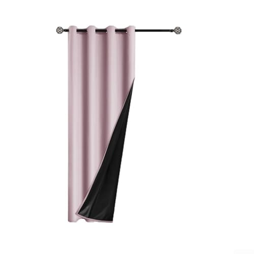 Verdunkelungsvorhang mit Wärmedämmung, entworfen für effektive Lichtkontrolle und Energieeinsparung (Rosa) von Honseadek