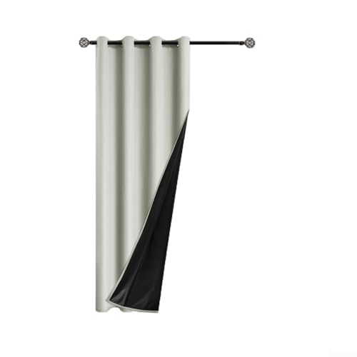 Verdunkelungsvorhang mit Wärmedämmung, für effektive Lichtkontrolle und Energieeinsparung (Grau) von Honseadek