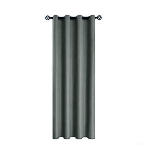 Verdunklungsvorhänge, gesteppt, mit thermischen Eigenschaften, für Energieeinsparung und mehr Wohnraum, Dunkelgrau von Honseadek