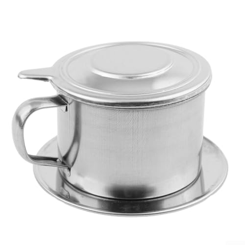 Vietnamesische Kaffeekanne Tropffilter Kaffeemaschine Edelstahl Material Metall Design 50 ml/100 ml Kapazität (max. 100 ml) von Honseadek