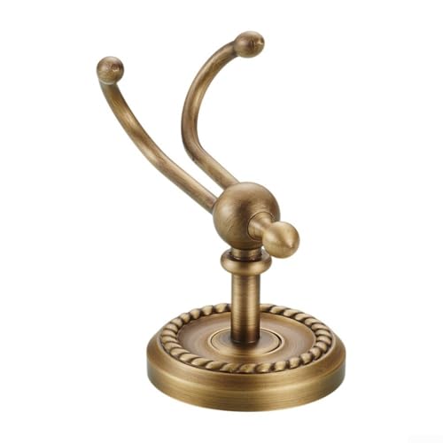 Wandhaken Badezimmer Hardware Zubehör Messing Basis Europäischer Stil, Antik Kleiderhaken mit Schrauben für Schlafzimmer, Wohnzimmer und Küche Verwendung von Honseadek