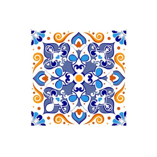 Wasserdichter Fliesenaufkleber mit selbstklebender Rückseite, geeignet für dekorative Wandverkleidung in Haus und Badezimmer (20 x 20 cm) von Honseadek
