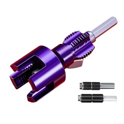 Wasserrohr-Innengewindeöffner für 4 Punkte und 6 Punkte für PVC-Rohre, Konstruktion aus legiertem Stahl, kompatibel mit elektrischen Bohrmaschinen zum Einfädeln (F) von Honseadek