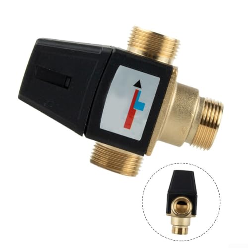 Zuverlässiges 3-Wege-Thermostat-Mischventil, Verbrühungsschutz für Hauswarmwasser, hoher Durchfluss für Fußbodenheizung, Anschluss FN20 DN25 (DN20) von Honseadek