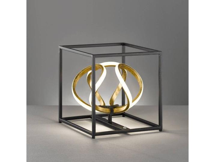 FISCHER & HONSEL LED Tischlampe Gesa, dimmbar, alu / grau / zink, für Wohn- / Esszimmer, Metall, Modern, LED Tischlampe von Honsel