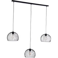 Moderne hanglamp zwart 3-lichts - Koopa von Honsel