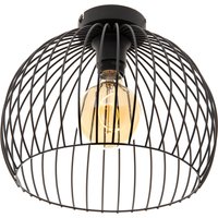 Moderne hanglamp zwart 30x26 cm E27 - Koopa von Honsel