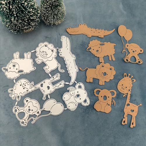 Honsik Metall-Stanzformen, Cartoon-Tiere, Giraffe, Krokodil, Affe, Löwe, Metall-Stanzformen, Stanzschablonen, DIY, Scrapbooking, Fotoalbum, dekorative Prägung, Papier, Kartenherstellung Honsik Metall-Stanzformen, Cartoon-Tiere, Giraffe, Krokodil, Affe, Löwe, Metall-Stanzformen, Stanzschablonen, DIY, Scrapbooking, Fotoalbum, dekorative Prägung, Papier, Kartenherstellung von Honsik
