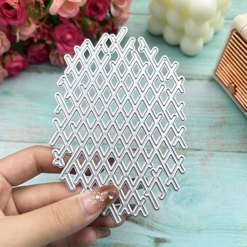Honsik Metall-Stanzformen, Diamant-Hintergrund, Netz, Metall-Stanzformen, Stanzschablonen, DIY, Scrapbooking, Fotoalbum, dekorative Prägung, Papier, Kartenherstellung Honsik Metall-Stanzformen, Diamant-Hintergrund, Netz, Metall-Stanzformen, Stanzschablonen, DIY, Scrapbooking, Fotoalbum, dekorative Prägung, Papier, Kartenherstellung von Honsik