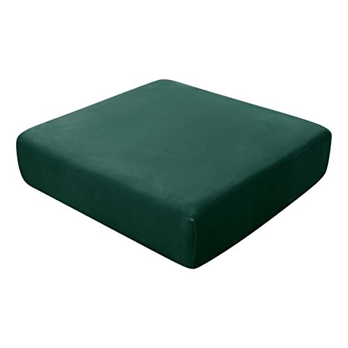 HonunG Sofa Sitzkissenbezug, Sofakissen Schonbezüge Stretch-Samt, Ersatz für Einzelkissen,Couchkissenüberzüge,Couch Cover,Sofa überzug (Grün,Großer 3-Sitzer) von HonunG