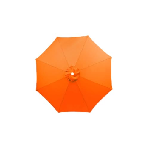 HonunGron Sonnenschirm Ersatzbezug 3.5m/3.0m/2.8m/2.7m/2.5m/2.3m/2m 6/8 Streben, Sonnenschirm Stoff Uv Schutz 50 Windfest Strand Terrasse Garten Sonnenschirm Ersatzteile (300 cm 8 streben,Orange) von HonunGron