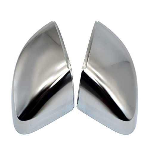 HONUNG Rückspiegel Abdeckung Für A-UDI A3 S3 8V 2014-2018 Seitenspiegelabdeckung Shell Caps Silber Aluminium Spiegel Matt Chrom Ersatz Automodifikationsteile von Honung
