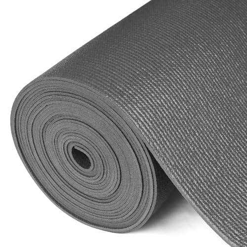 HooTown Professional Shelf Liner Werkzeugkasten Mat, 3 mm dick Schubladeneinlagen, Einfacher Schnitt Anti-Rutsch-Matte für Schubladen, Werkzeugkasten, Auto, Küche, Garage (40.6cmx487cm, Dunkelgrau) von HooTown
