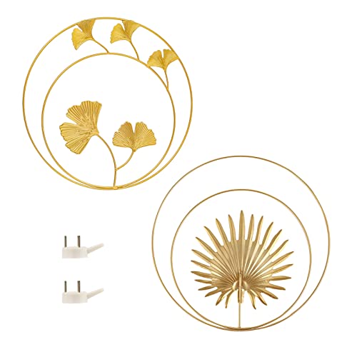 Hoobao 2 Stück 3D Wandbild aus Metall Blätter,Wandskulpturen Gold Wandbilder,Metall Wanddekoration Ginkgo Verlässt,für Schlafzimmer Gang Büro Dekorieren,Schlafzimmer Wohnzimmer Büro Hotel, 28 x 28 cm Hoobao 2 Stück 3D Wandbild aus Metall Blätter,Wandskulpturen Gold Wandbilder,Metall Wanddekoration Ginkgo Verlässt,für Schlafzimmer Gang Büro Dekorieren,Schlafzimmer Wohnzimmer Büro Hotel, 28 x 28 cm von Hoobao