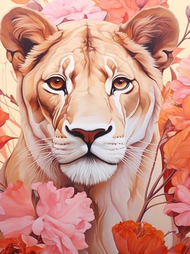 Hoobee 5D Diamond Painting Leopard, Diamond Painting Bilder Tier, Diamond Painting Erwachsene, Vollbohrer Stickerei Kreuzstich Kunst Handwerk für Zuhause Wanddekoration 30×40 cm-64 von Hoobee