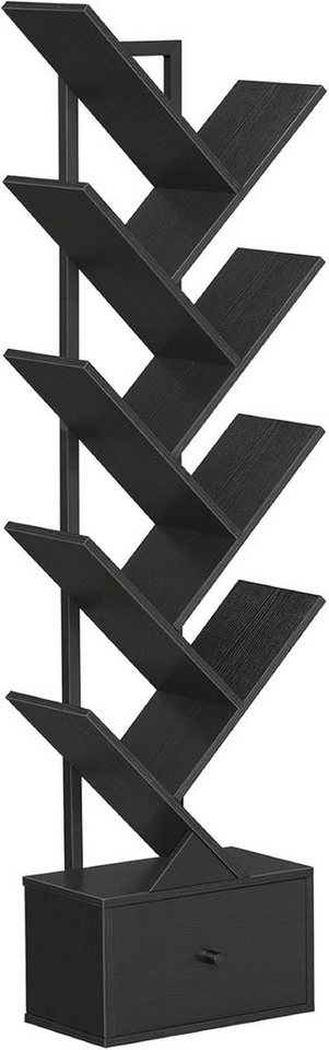 Hoobro Bücherregal, Standregal mit 9 Ebenen, Bücherturm Freistehend, für Wohnzimmer, Schlafzimmer, Heimbüro Hoobro Bücherregal, Standregal mit 9 Ebenen, Bücherturm Freistehend, für Wohnzimmer, Schlafzimmer, Heimbüro von Hoobro