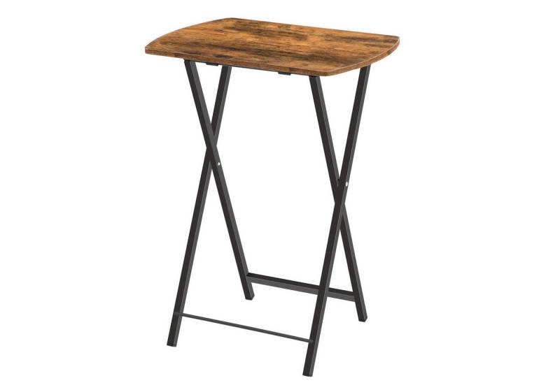 Hoobro Klapptisch Beistelltisch Klappbar (Kleiner Sofatisch, Tablett Tisch, Kaffeetisch, Serviertisch Snack Tisch für kleinen Raum), einfach montierbar, stabiles von Hoobro