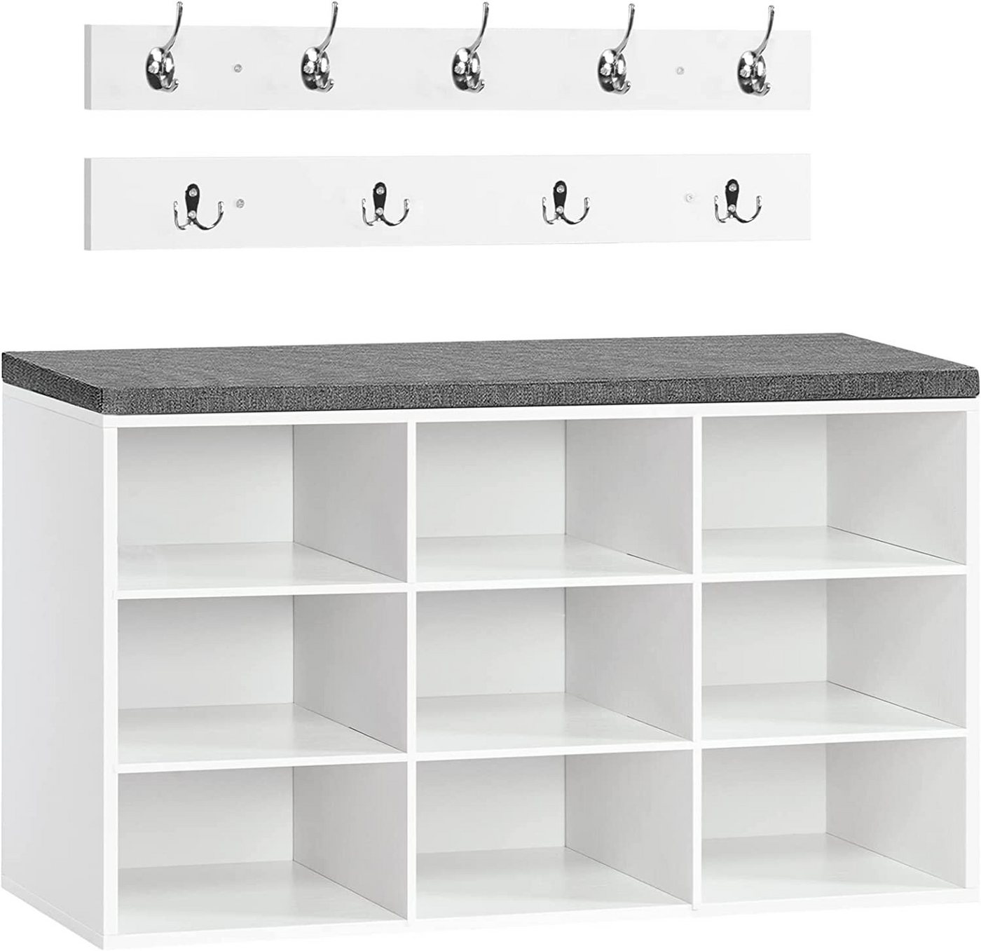 Hoobro Schuhregal Garderobe Schuhregal Set, Schuhbank mit 9 Fächer Hoobro Schuhregal Garderobe Schuhregal Set, Schuhbank mit 9 Fächer von Hoobro