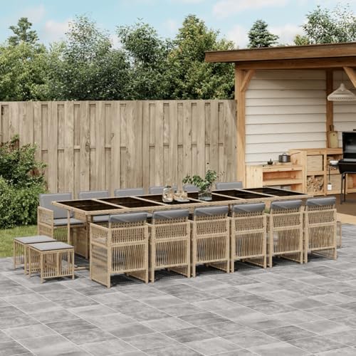 Hoodmeel Rattan Gartenmöbel Set 16 Personen Garten Sitzgruppe 16 Personen Sitzgruppe Outdoor Polyrattan Sitzgruppe Sitzgarnitur Terassenmöbel außen-Mischung aus Beige-17-tlg Hoodmeel Rattan Gartenmöbel Set 16 Personen Garten Sitzgruppe 16 Personen Sitzgruppe Outdoor Polyrattan Sitzgruppe Sitzgarnitur Terassenmöbel außen-Mischung aus Beige-17-tlg von Hoodmeel