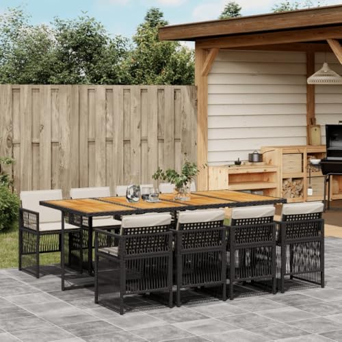 Hoodmeel Rattan Gartenmöbel Set 8 Personen Garten Sitzgruppe 8 Personen Sitzgruppe Outdoor Gartentisch mit stühlen Set Sitzgarnitur Terassenmöbel außen-Schwarz und Creme-9-tlg Typ 2 Hoodmeel Rattan Gartenmöbel Set 8 Personen Garten Sitzgruppe 8 Personen Sitzgruppe Outdoor Gartentisch mit stühlen Set Sitzgarnitur Terassenmöbel außen-Schwarz und Creme-9-tlg Typ 2 von Hoodmeel