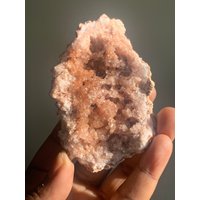 Pink Amethyst Geode | Cluster Roher Rosa Roh Felsen Und Steine Mineralplatte von HoodooCrystals