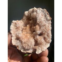 Pink Amethyst Geode | Cluster Roher Rosa Roh Felsen Und Steine Mineralplatte von HoodooCrystals