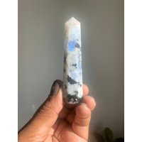 Regenbogen Mondstein Türme | Blauer Blitz Heilkristalle Energiestein Chakra Steine Und Mineralien Mineral-Exemplar von HoodooCrystals