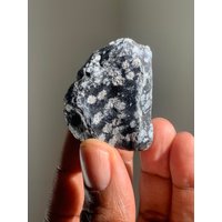 Schneeflockenobsidian Stück | Rohobsidian Kristall Roher Natürlicher Obsidian Steine Und Mineralien von HoodooCrystals