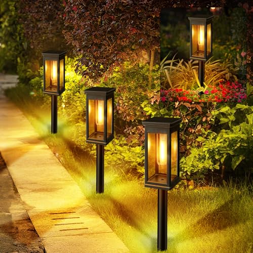 Hoofun Solarlampen Lampe Garten Wetterfest: 6 Stück Automatische LED Outdoor Außen Laterne, IP65, 800mAh Akku, Terrasse Solarlampe Beleuchtung für Garten Rasen Hof Terrasse Wege Garageneinfahrt Hoofun Solarlampen Lampe Garten Wetterfest: 6 Stück Automatische LED Outdoor Außen Laterne, IP65, 800mAh Akku, Terrasse Solarlampe Beleuchtung für Garten Rasen Hof Terrasse Wege Garageneinfahrt von Hoofun