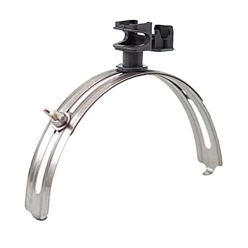 Blitzschutz Zubehör (Firstziegelhalter Edelstahl-Grau) von Hoogana