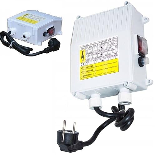 Schalt Control Box Schaltbox für Tiefbrunnenpumpe 1,5kW/230V (50µF, 10A) von Hoogana