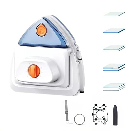 Hooha Fensterreiniger Doppelseitiger Magnetischer Water-Filled Fensterputzer Doppelseiten Professionell Fensterwischer Enthält isgesamt für Türen/Fenstern (Regulierbarer Magnetische 8-40mm) von Hooha