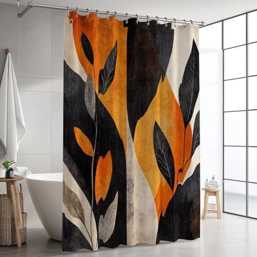 Duschvorhang Abstrakt Duschvorhänge Waschbar Blätter Duschvorhang 180x210cm Shower Curtains mit Beschwerter Saum, Wasserdichter Polyester Stoff Shower Curtain, Schnell Trocknend Bad Vorhang XJ-1034 Duschvorhang Abstrakt Duschvorhänge Waschbar Blätter Duschvorhang 180x210cm Shower Curtains mit Beschwerter Saum, Wasserdichter Polyester Stoff Shower Curtain, Schnell Trocknend Bad Vorhang XJ-1034 von Hooixaag