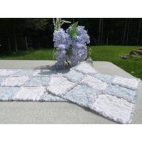 Tischläufer Rag Quilt Daisy Und Büffel Karos Print von HookNEyeDesigns