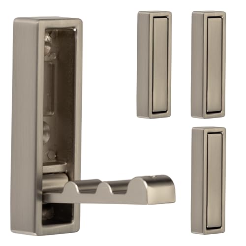 HookNest 4er Set Klapphaken & Garderobenhaken | Robuster Faltbarer Wandhaken in Matte gebürstete Edelstahl Optik | Extra Stark | 4kg Tragkraft & Rostfrei | Ideal für Flur, Bad & Küche | HookNest 4er Set Klapphaken & Garderobenhaken | Robuster Faltbarer Wandhaken in Matte gebürstete Edelstahl Optik | Extra Stark | 4kg Tragkraft & Rostfrei | Ideal für Flur, Bad & Küche | von HookNest