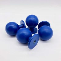 Blaue Runde Möbelknäufe Schubladenknäufe Aus Matter Zinklegierung Blaue Runde Möbelknäufe Schubladenknäufe Aus Matter Zinklegierung von HookedPullMeKnob