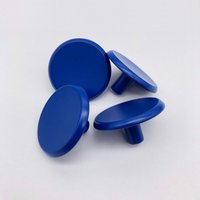 Matte Flache Runde Möbelknöpfe Blau, Schwarze Zinklegierungsknöpfe Matte Flache Runde Möbelknöpfe Blau, Schwarze Zinklegierungsknöpfe von HookedPullMeKnob