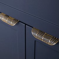 Messing Blattgold Design Unsichtbare Schubladenknäufe, Schrankknäufe, Möbelknäufe Für Häuser, Büros, Cafés, Restaurants Usw von HookedPullMeKnob