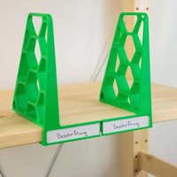 Buchstütze Mit Etikettenrahmen Für Ikea Ivar Oder Regalen Einem 18mm Boden von HooknStore