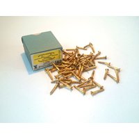 1 "x 7 Flachkopf Antike Messing Holzschrauben 10 Stück Nederlandsche Klinknagelfabriek Made in Holland # 5E8G4Dk63 von HooksAndHardware
