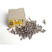 5/8 "x 8 Ovalkopf Messing Vernickelte Holzschrauben 10 Stück Nickel Auf Schlitzschrauben. Vernickelte Schrauben # 5E7G41K14 von HooksAndHardware
