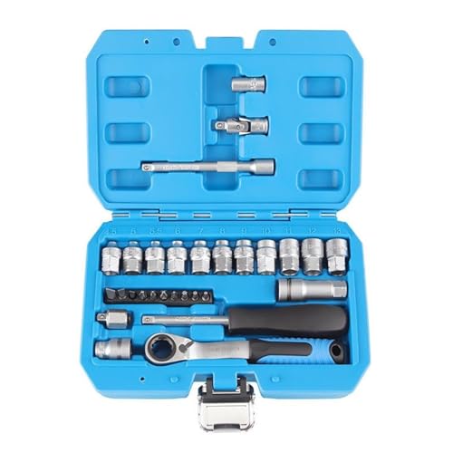 Hookurity 29PCS Core Ratchet Sockets Wrench Kit Steckdosen Set Auto Reparatur Werkzeug Ratsche Drehmoment Wrench Combo Auto Reparatur Werkzeug Set Hookurity 29PCS Core Ratchet Sockets Wrench Kit Steckdosen Set Auto Reparatur Werkzeug Ratsche Drehmoment Wrench Combo Auto Reparatur Werkzeug Set von Hookurity
